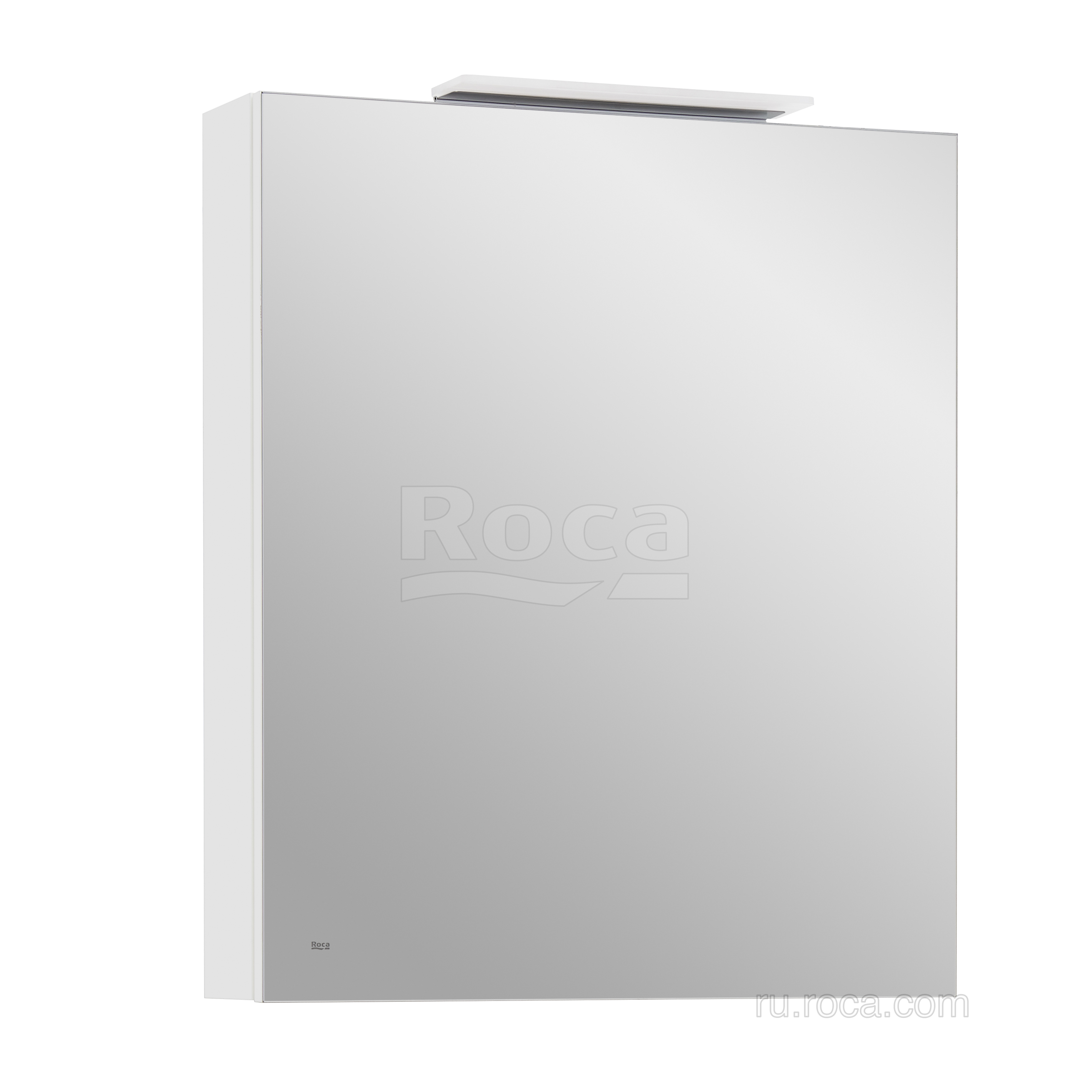Шкаф зеркальный Roca Oleta правый 600x700x137 мм LED-подсветка белый матовый A857646501