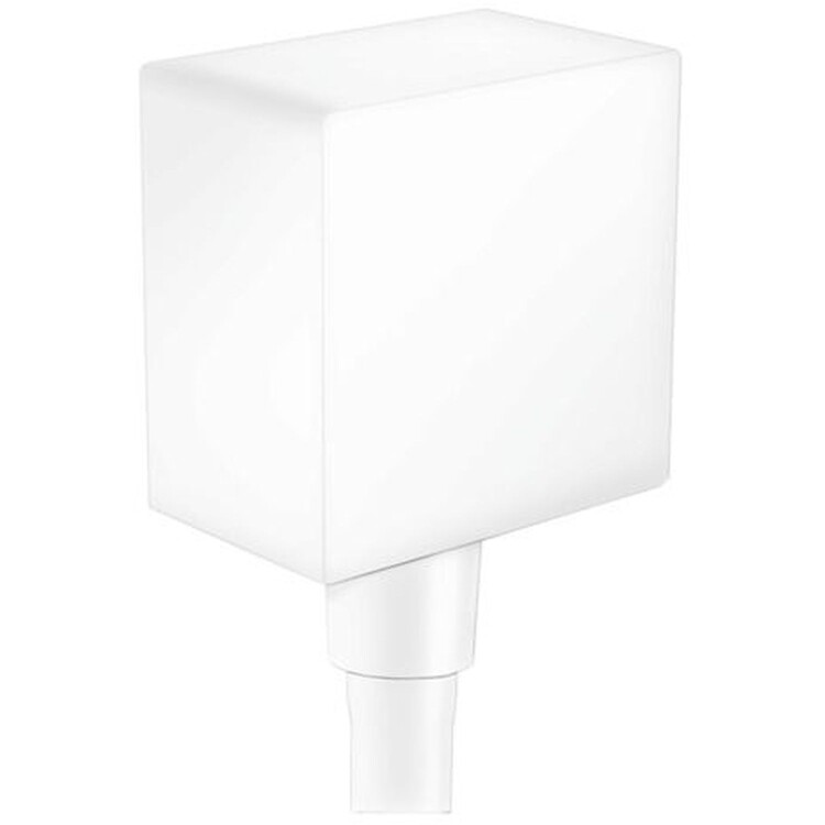 Шланговое подсоединение Hansgrohe FixFit Square с обратным клапаном матовый белый 26455700
