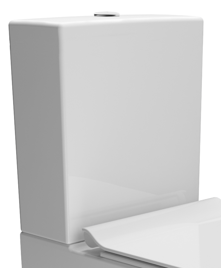 Бачок для напольного унитаза GSI PURA 8691BS11 со смывным механизмом Белый глянцевый 8691BS11