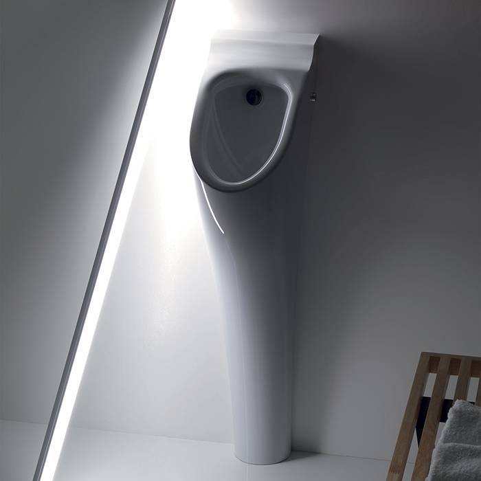 Писсуар напольный Kerasan Aquatech с сифоном и креплением белый 373001