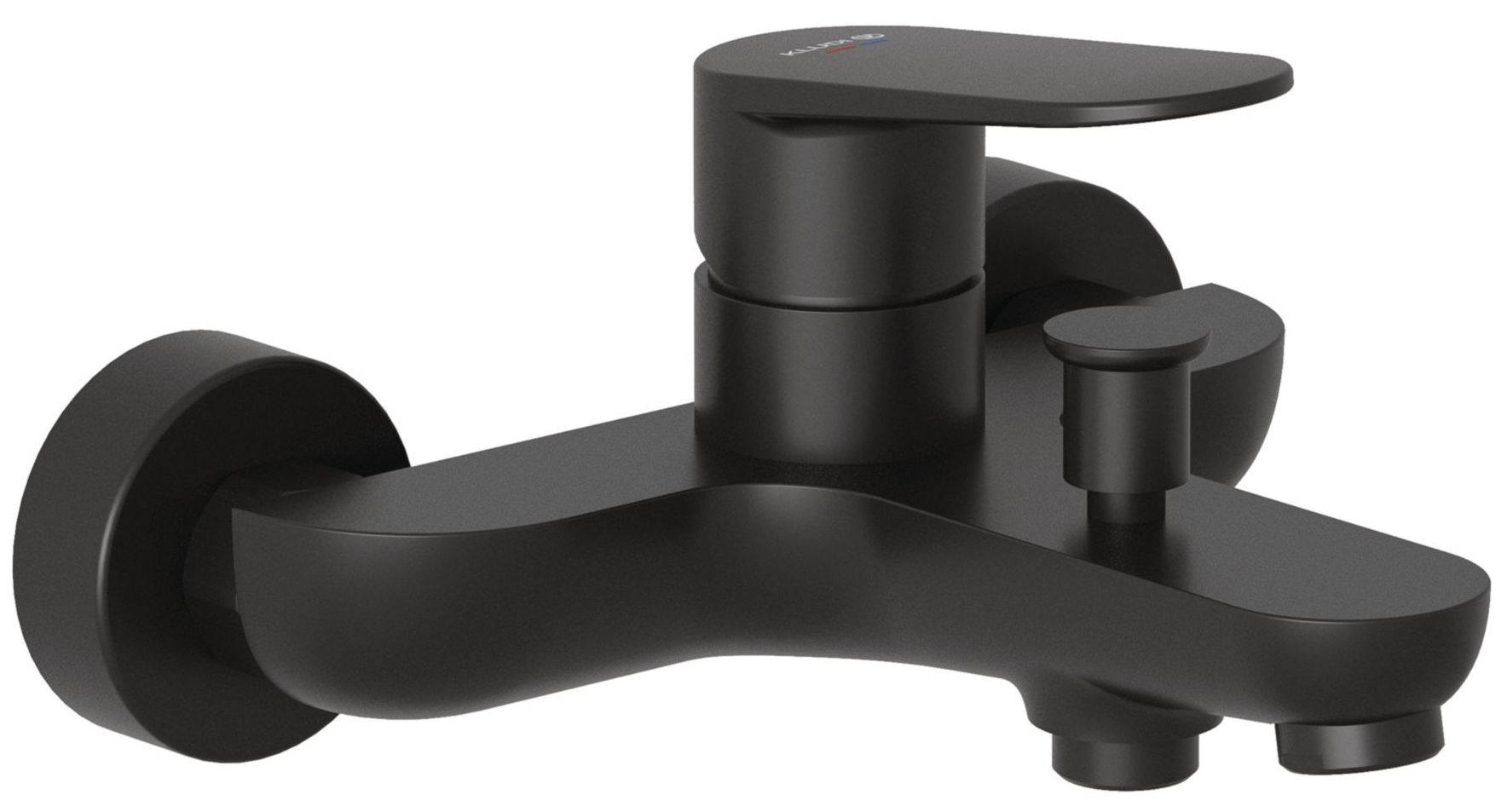 Смеситель для ванны и душа Kludi X1 однорычажный черный матовый 326913975