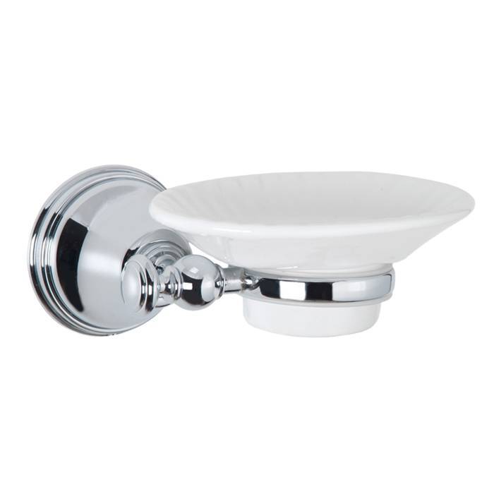 Мыльница подвесная Tivoli World Harmony 106 керамическая белая хром TWHA106cr