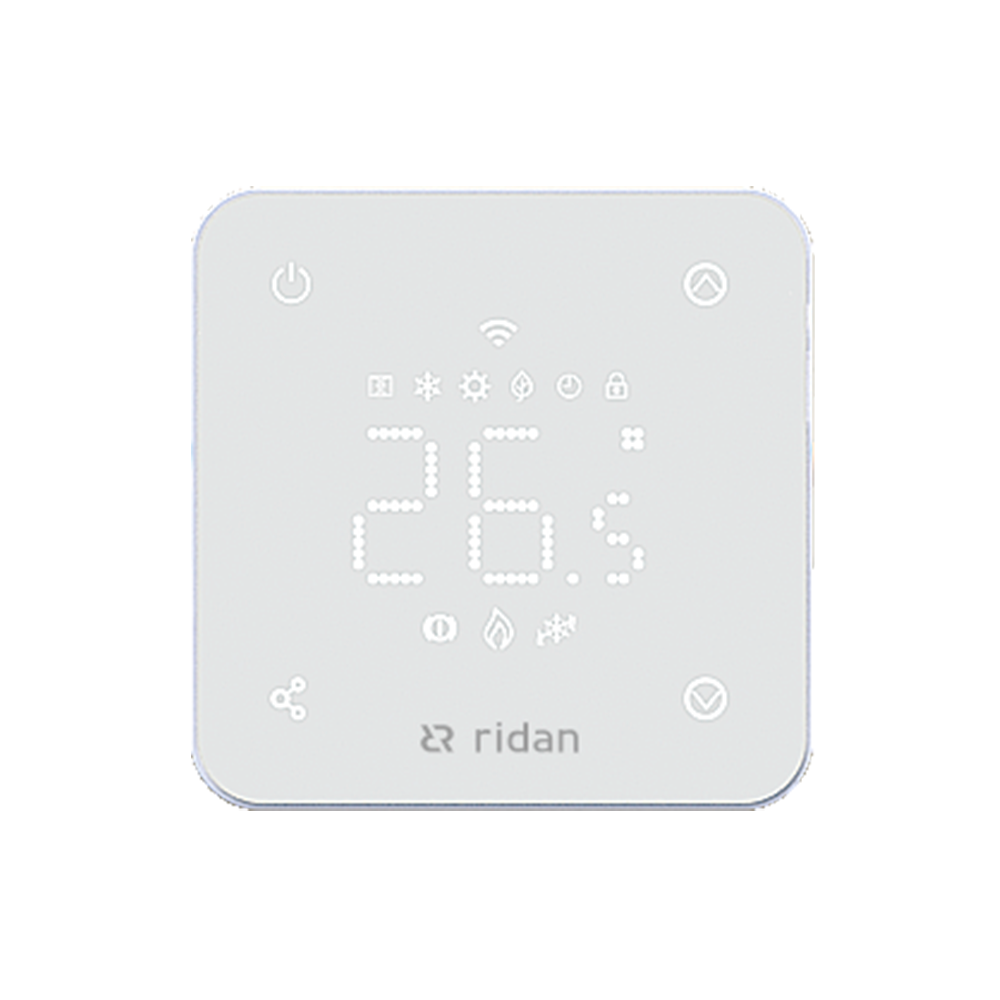 Комнатный термостат Ридан RSmart-FW Wi-Fi 230 В встраиваемый белый 088L1142R