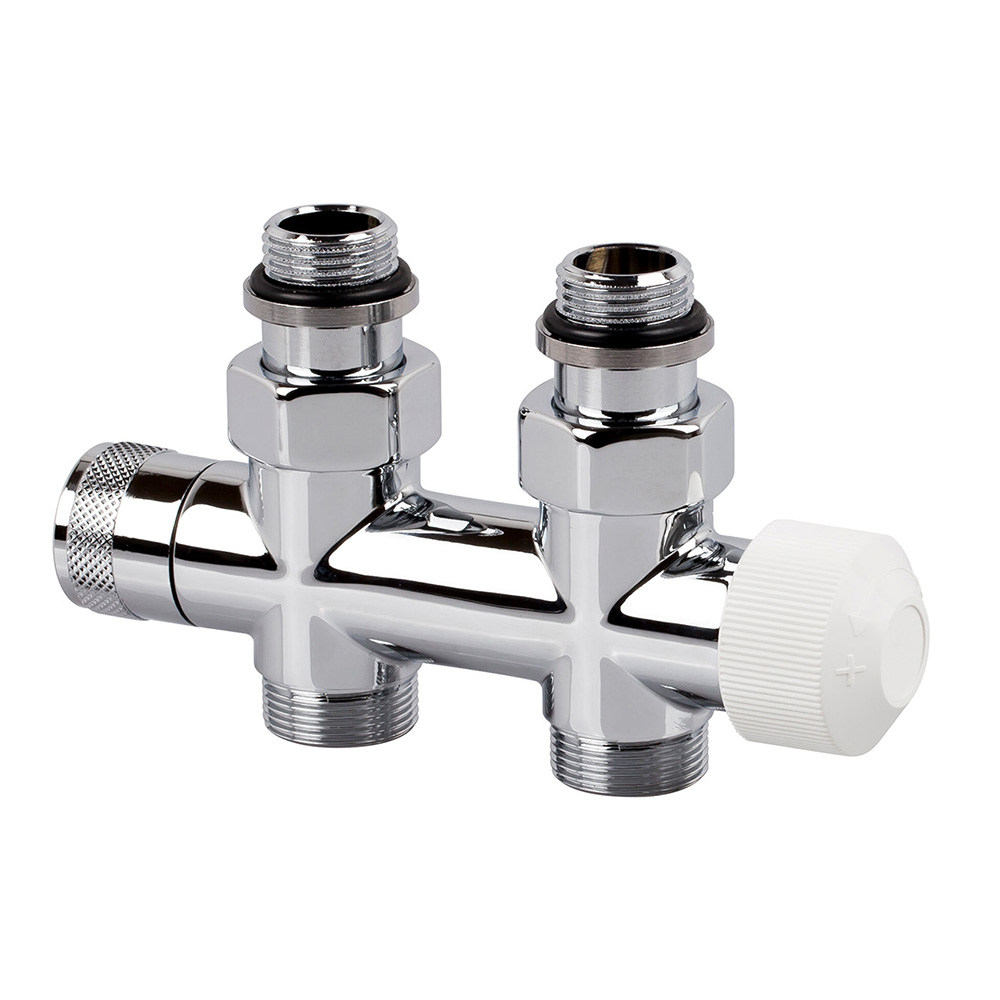 Узел нижнего подключения термостатический SR Rubinetterie прямой 1/2 x 3/4 E хром 0686-1500C0E0