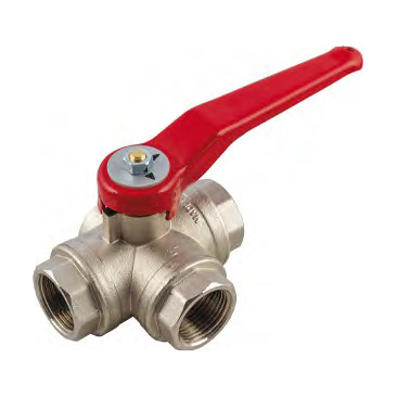 Кран шаровой трехходовой General Fittings 3996L L-тип 2 ВР 2950052