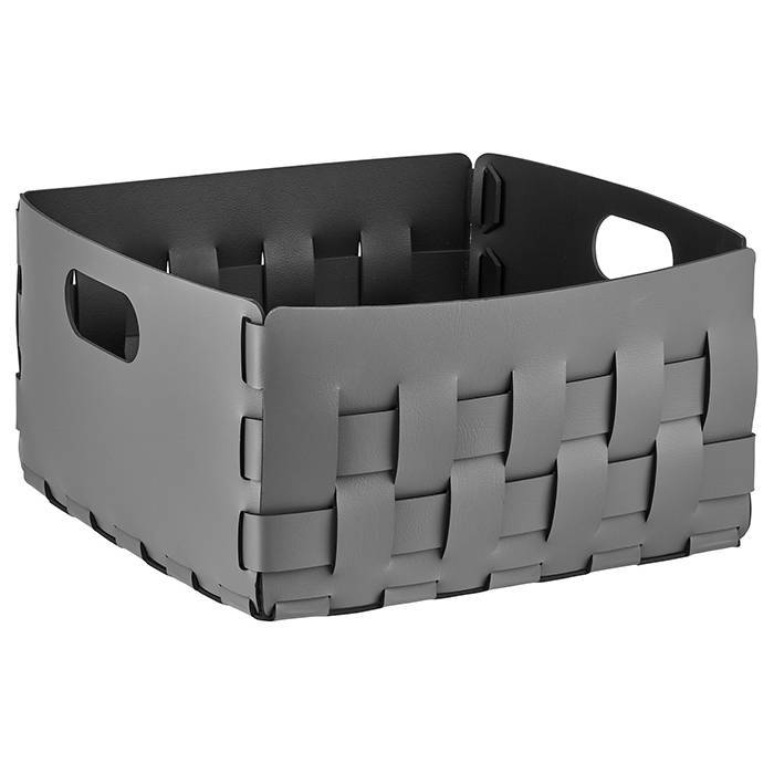 Корзинка ADJ Bottega 35х35х20 см серый/черный 1045.03/01