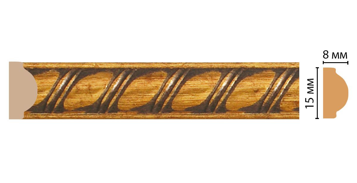 Молдинг DecoMaster 130D-176 15х8х2400 мм 130D-176