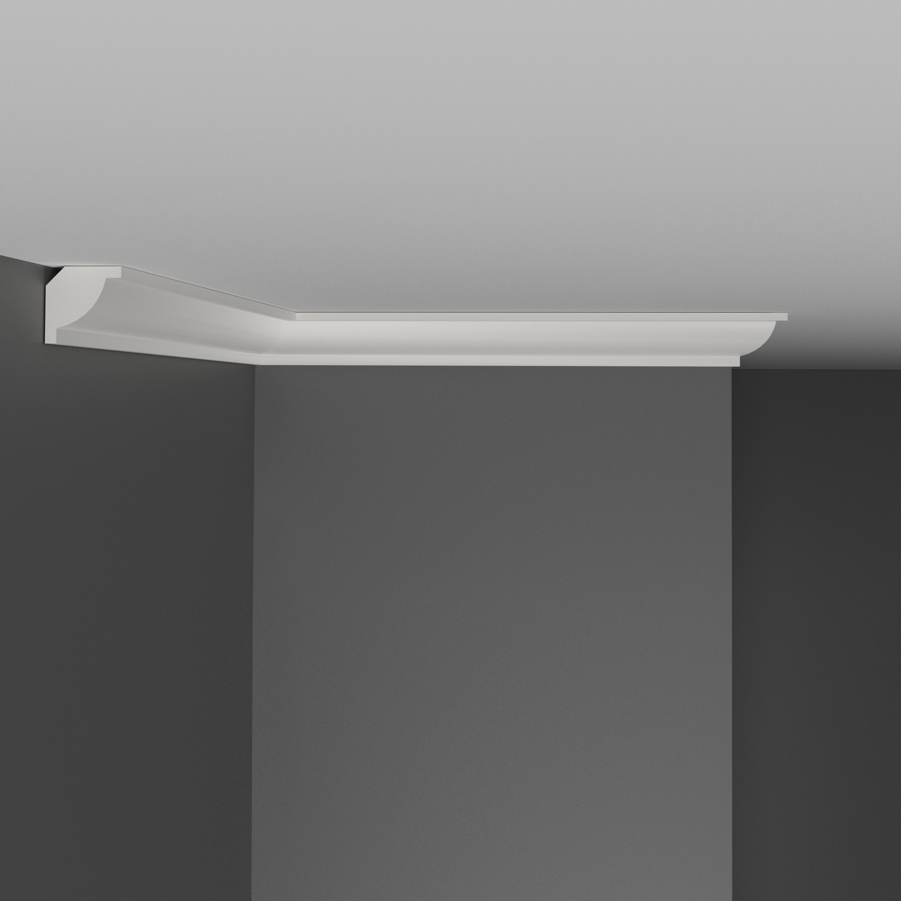 Плинтус потолочный DECOMASTER D132 ДМ 20х20х2000 мм дюрополимер D132 ДМ