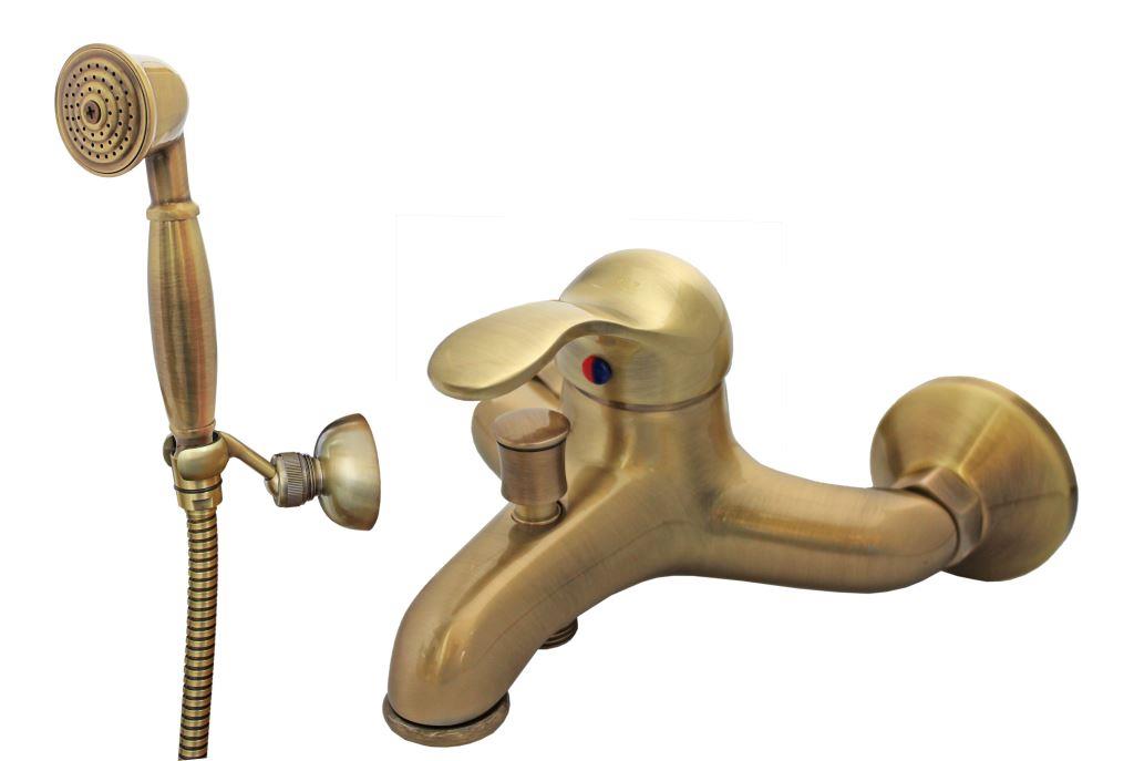 Смеситель для ванны M&Z Delizia с душевым набором бронза DLZ00514