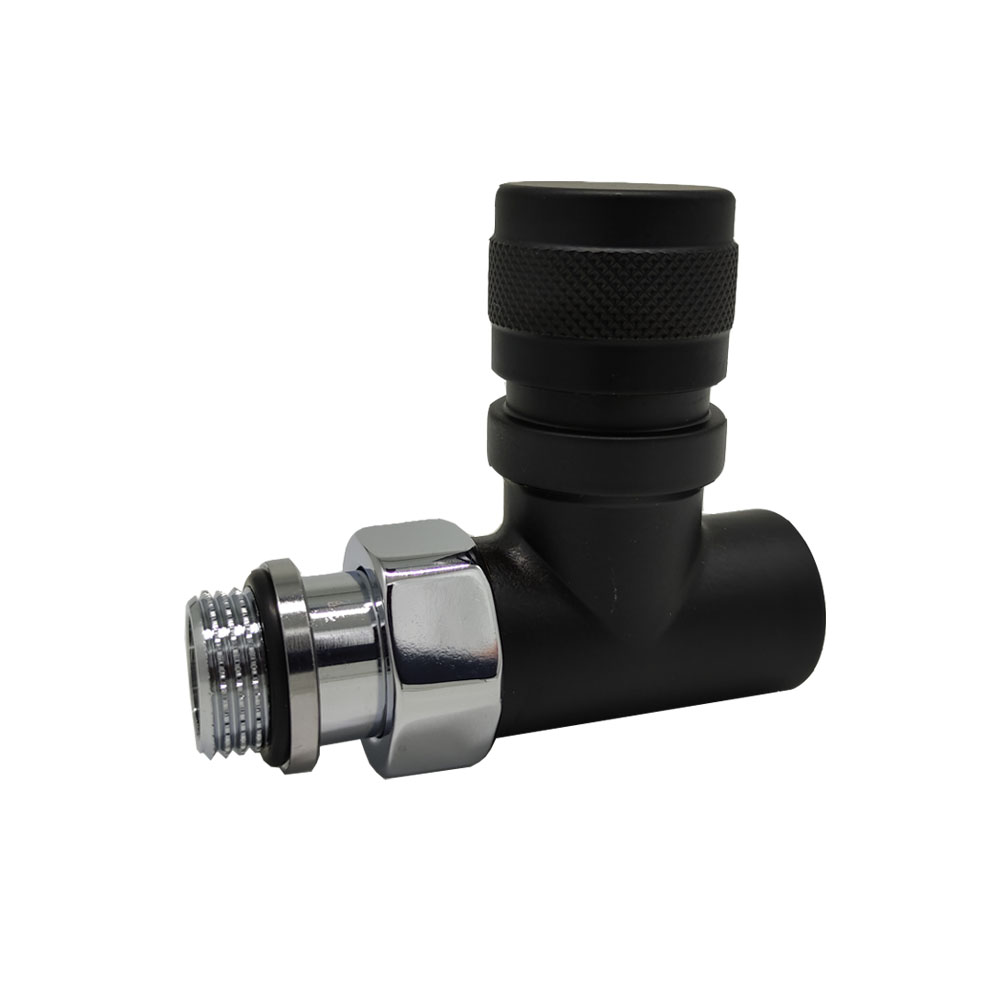 Вентиль на подачу прямой SR Rubinetterie Tondera 1/2 ручной черный матовый 0612-1500VC0S