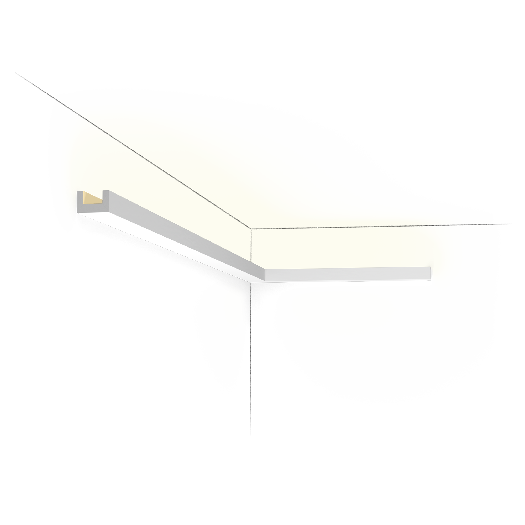 Карниз для скрытого освещения Orac Decor CX190 U-PROFILE