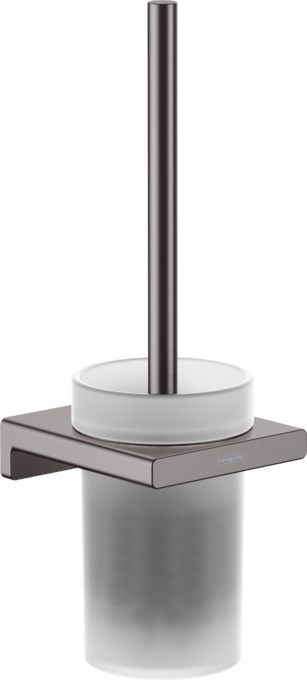 Ершик для унитаза настенный Hansgrohe AddStoris шлифованный черный хром 41752340