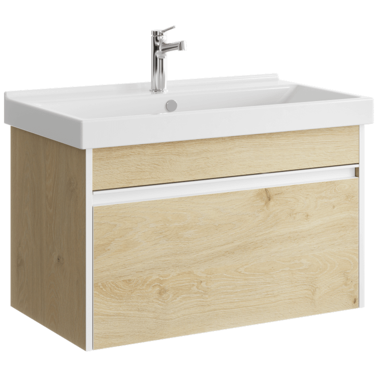 Тумба под умывальник подвесная AQweber Urban 762х460х440 мм Дуб Давос URB0108DD