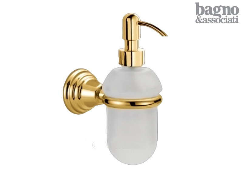 Диспенсер для жидкого мыла подвесной Migliore Casablanca сатиновое стекло золото CA12752