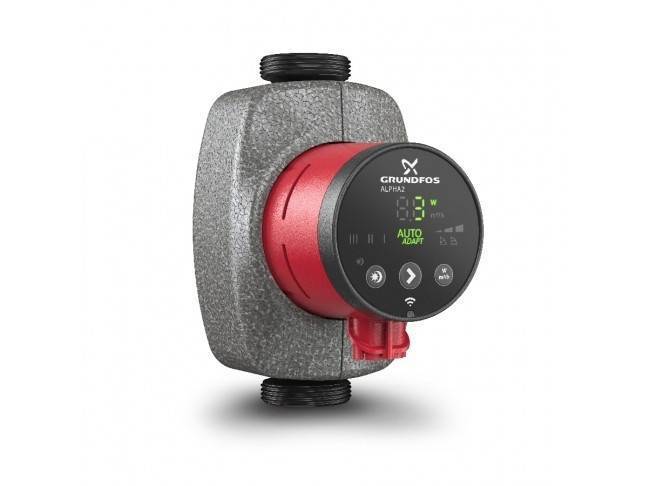 Насос циркуляционный Grundfos ALPHA2 25-80 N 180 мм из нержавеющей стали 99411428