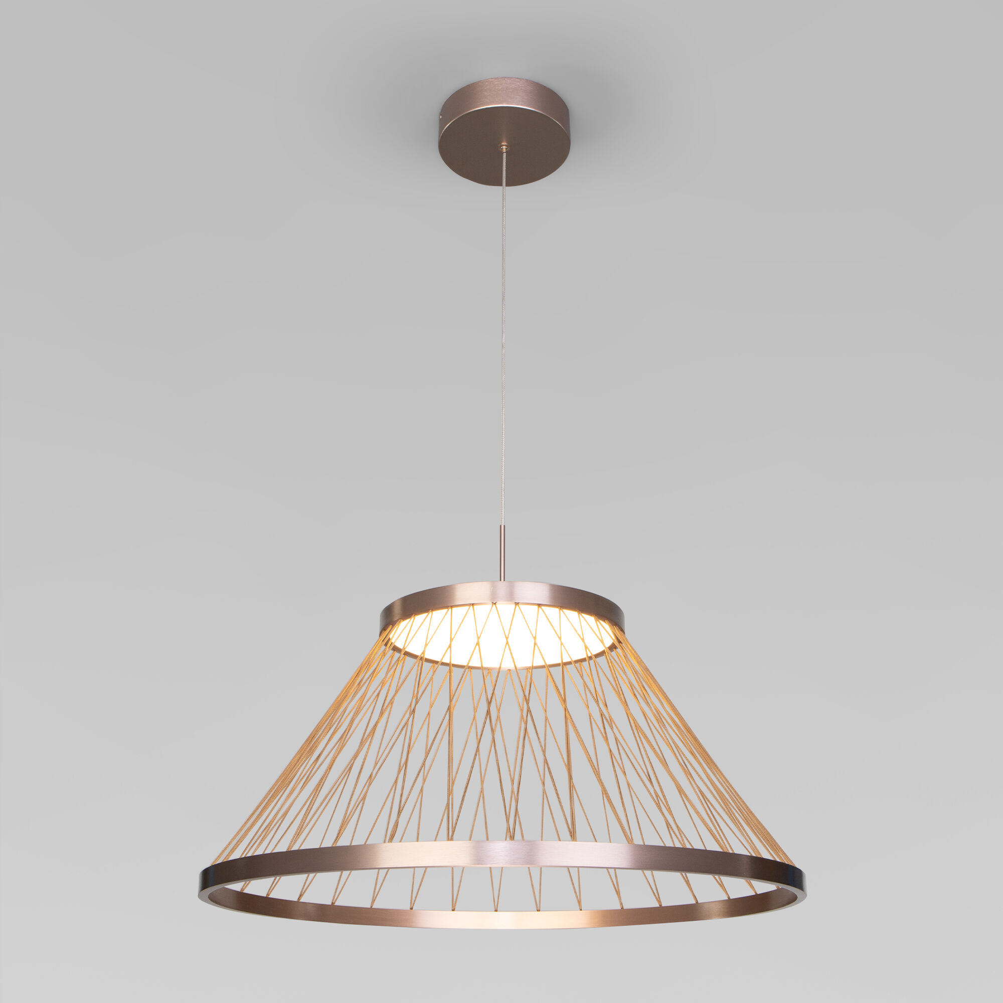 Подвесной светодиодный светильник 40017/1 LED коричневый