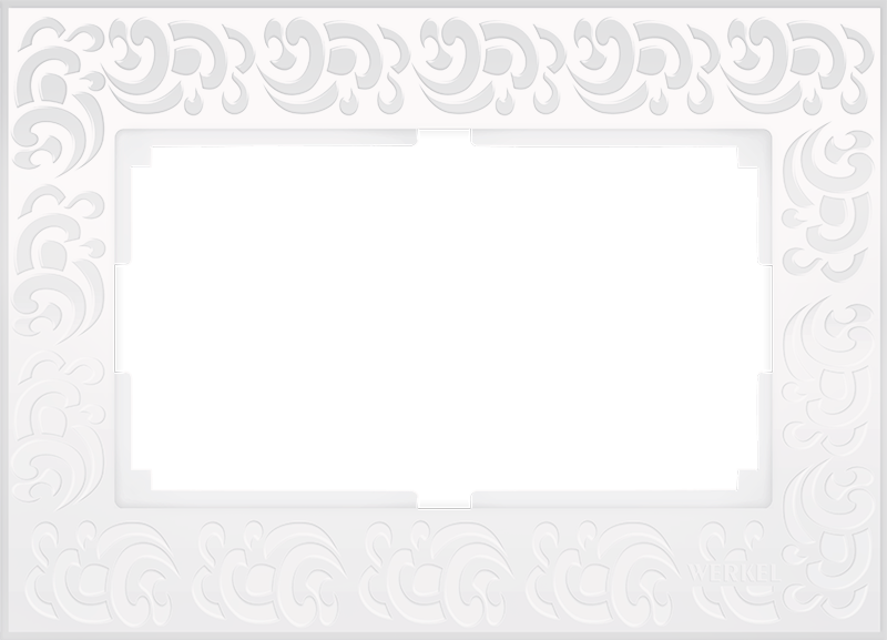 Рамка из поликарбоната для двойной розетки Flock белый W0082301