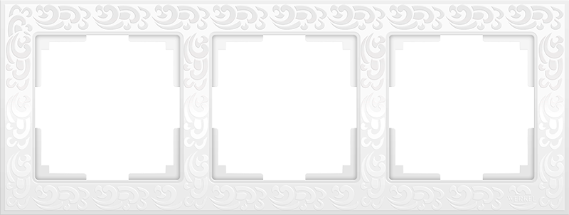 W0032301/ Рамка на 3 поста Flock (белый) W0032301