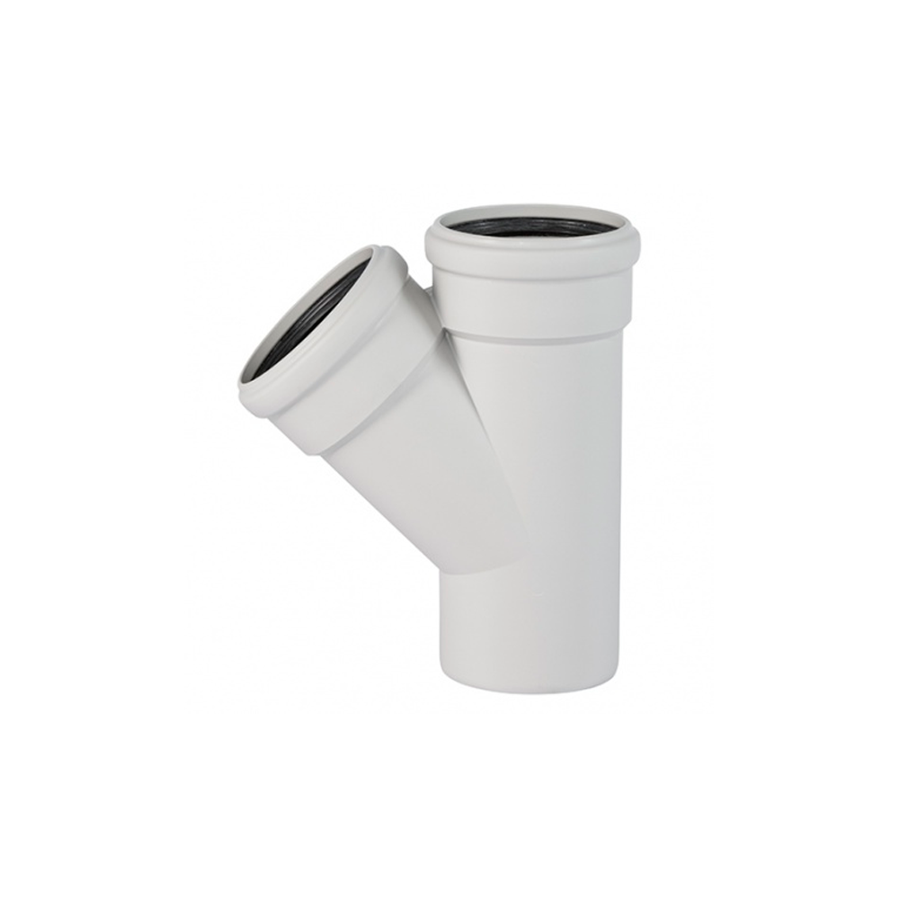 Тройник бесшумный Ostendorf Skolan Safe SKEA 125/125 45° 336200