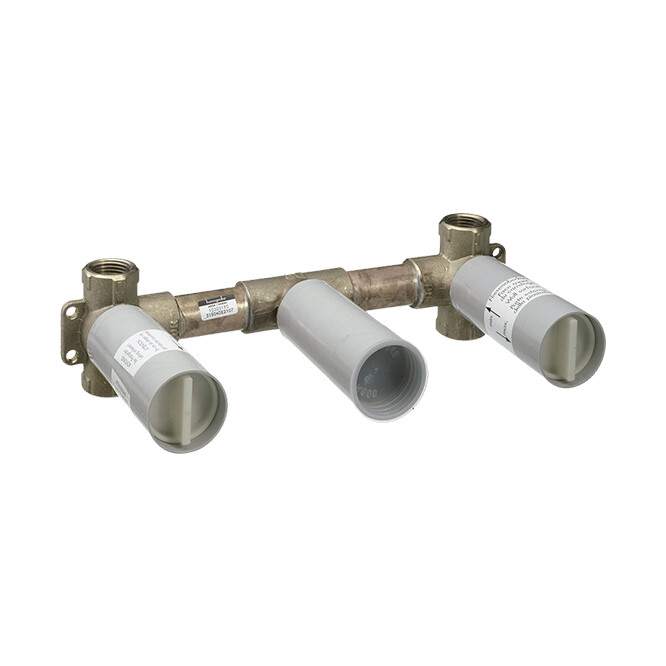 Скрытая часть смесителя для раковины Axor на 3 отверстия настенная 10303180