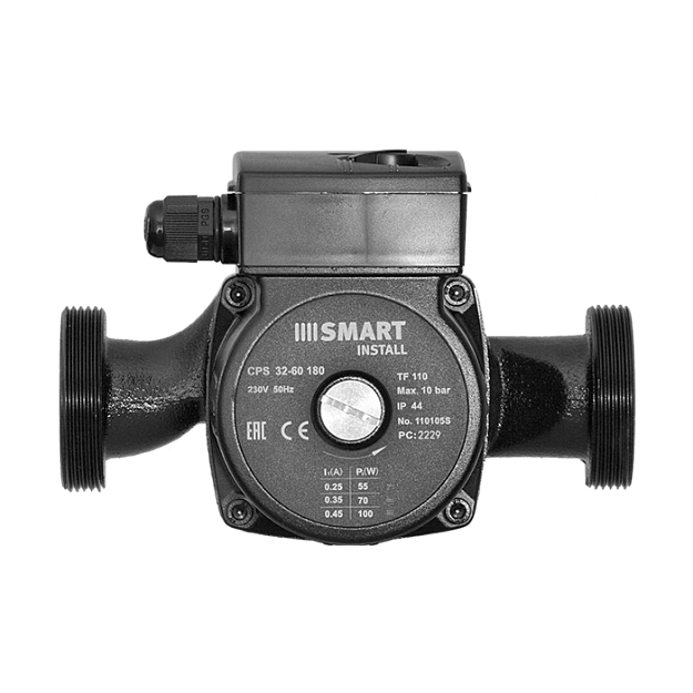 Насос циркуляционный Smart Install CPS 32-60 180 мм 100 Вт с гайками 110105S