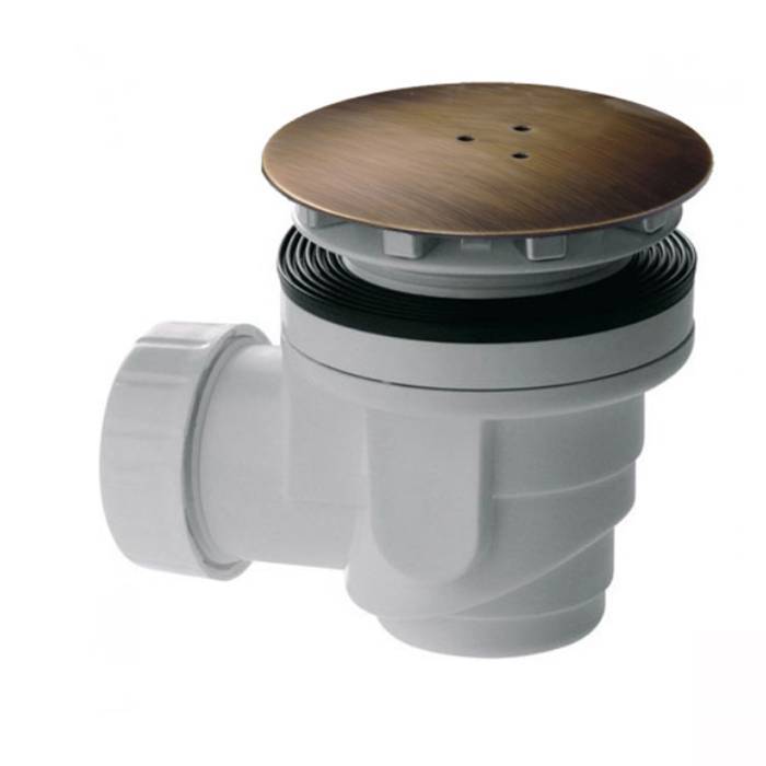 Сифон для душевого поддона Daniel Rubinetterie 60 мм бронза A911 90