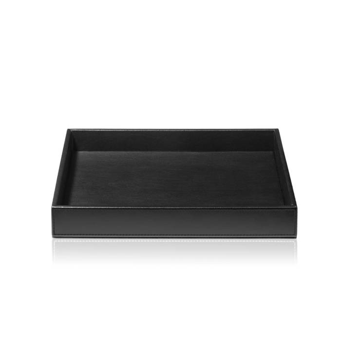 Лоток универсальный Decor Walther Brownie Tab Q 26x22 см черная кожа 0932560