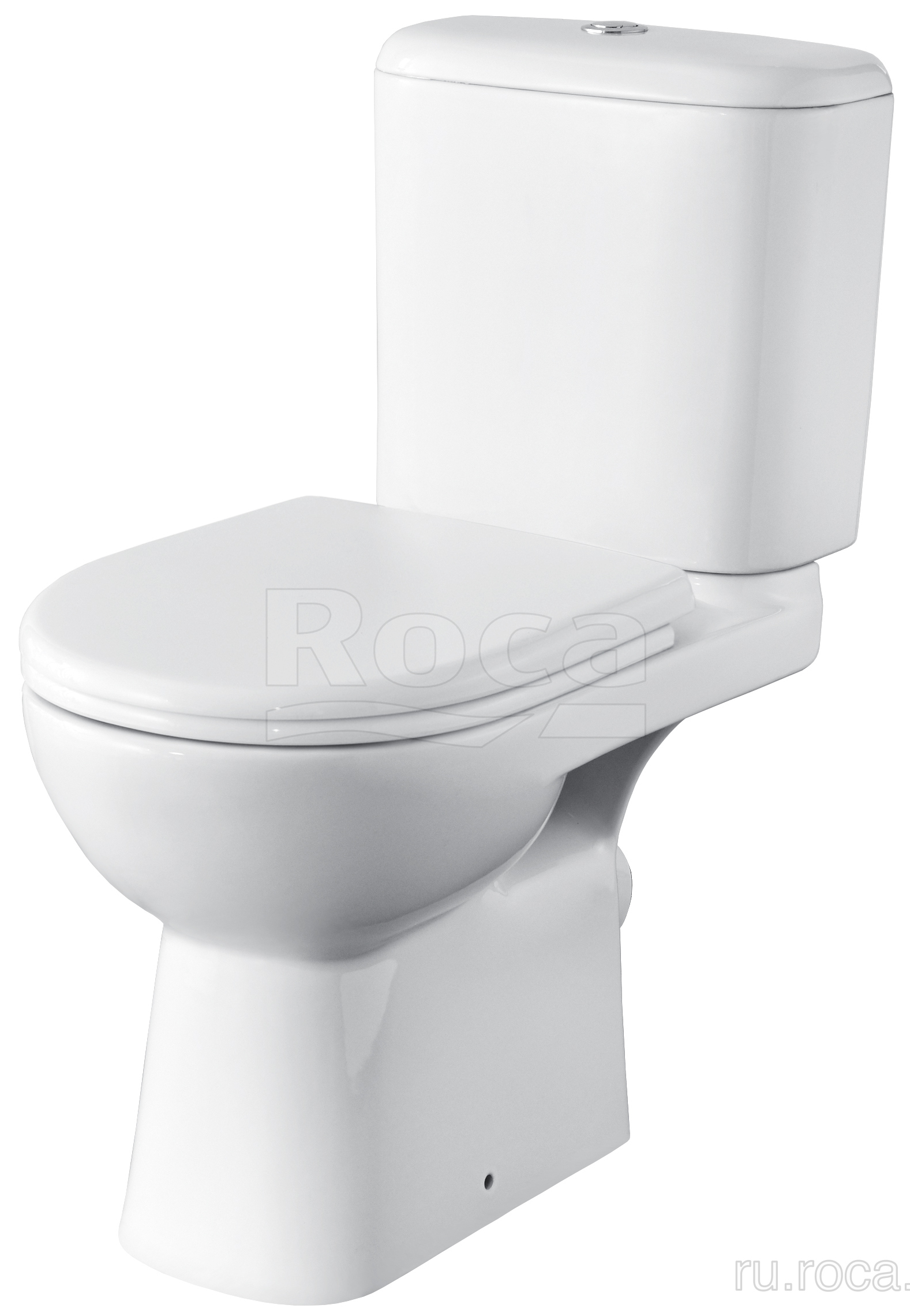 Унитаз-компакт Roca Access с сиденьем SoftClose горизонтальный выпуск 34P23800Y