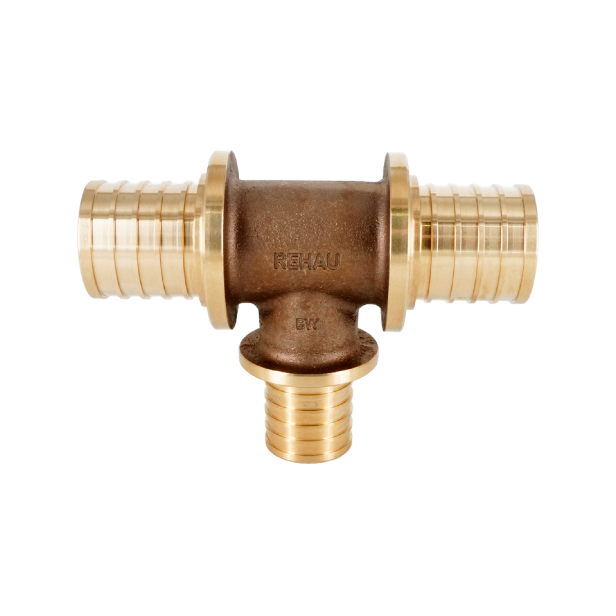 Тройник REHAU RAUTITAN RX 63-50-63 бронза 13660111001