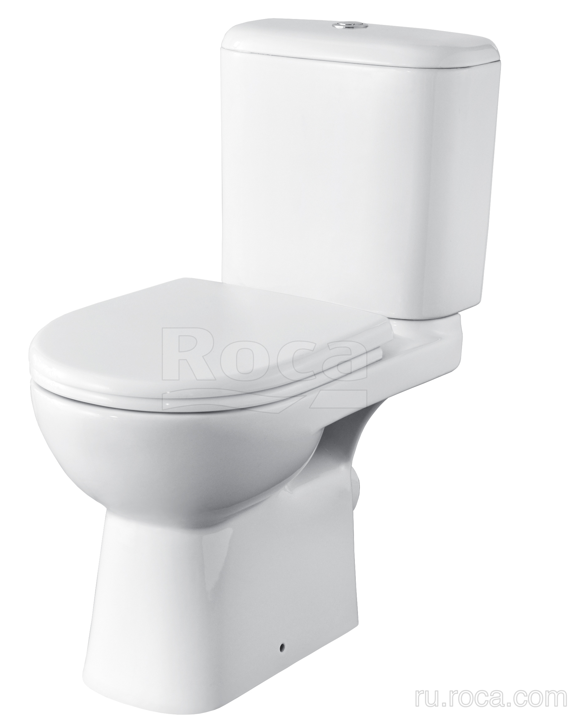 Унитаз-компакт Roca Access с сиденьем SoftClose косой выпуск 34P23900Y