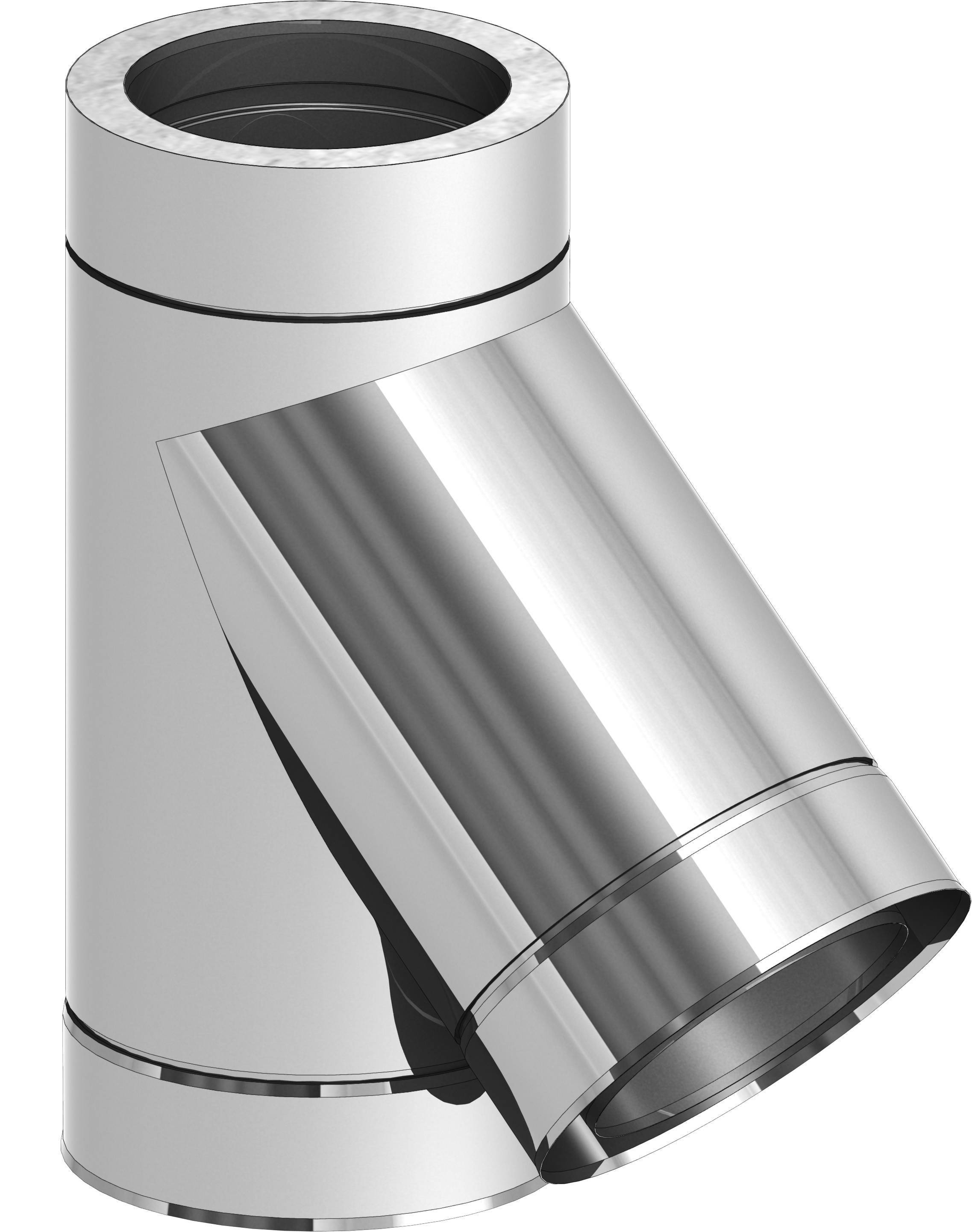 Тройник дымохода Jeremias DW-eco 45° 200 мм EDW12200