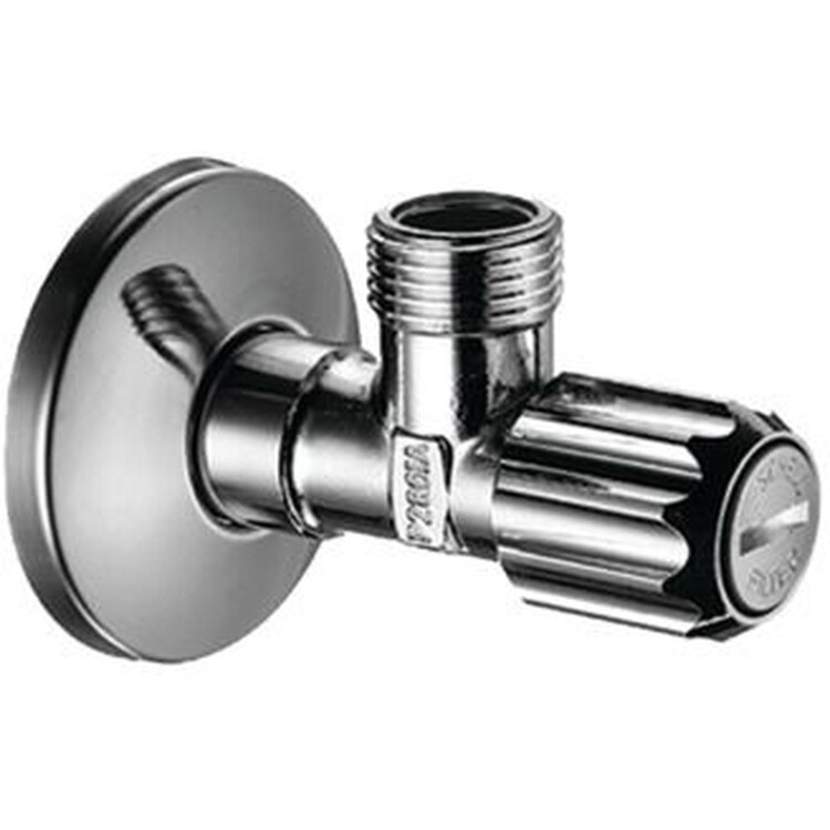 Угловой вентиль Hansgrohe с фильтром G 3/8 хром 13904000