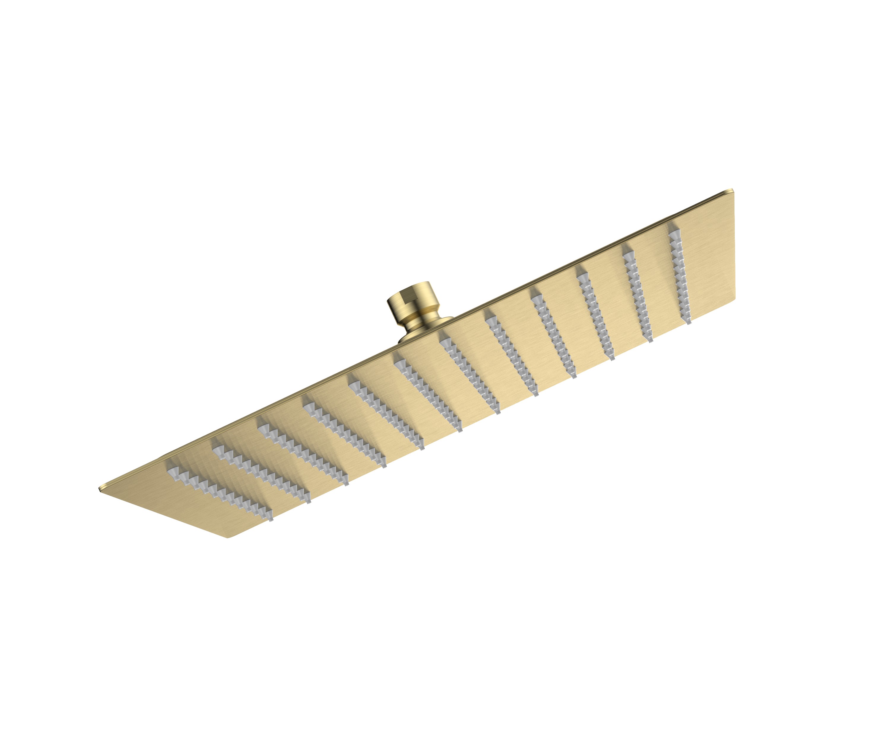 Верхний душ AQUAme 300х300 мм нерж. сталь золото шлифованное AQM8607BG