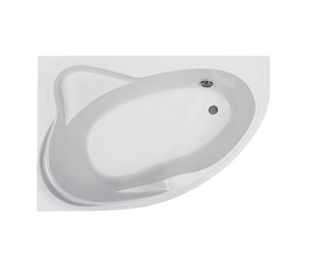 Ванна акриловая Roca Luna 170х115 см асимметричная левая 248640000