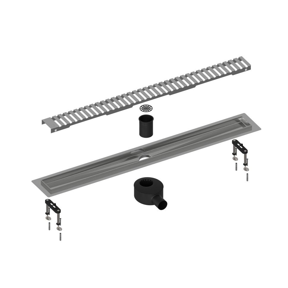 Душевой лоток Timo Drain System 600 мм с решеткой Lines хром DS230106/00