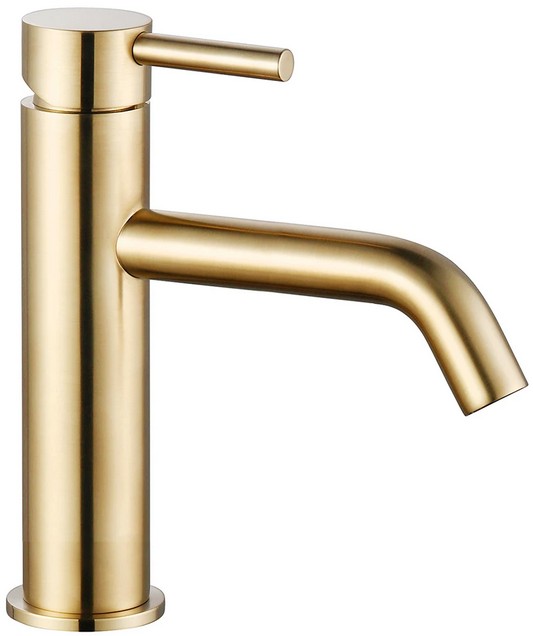 Смеситель для раковины AQUAMET Siena 82 мм золото AQM6210GG