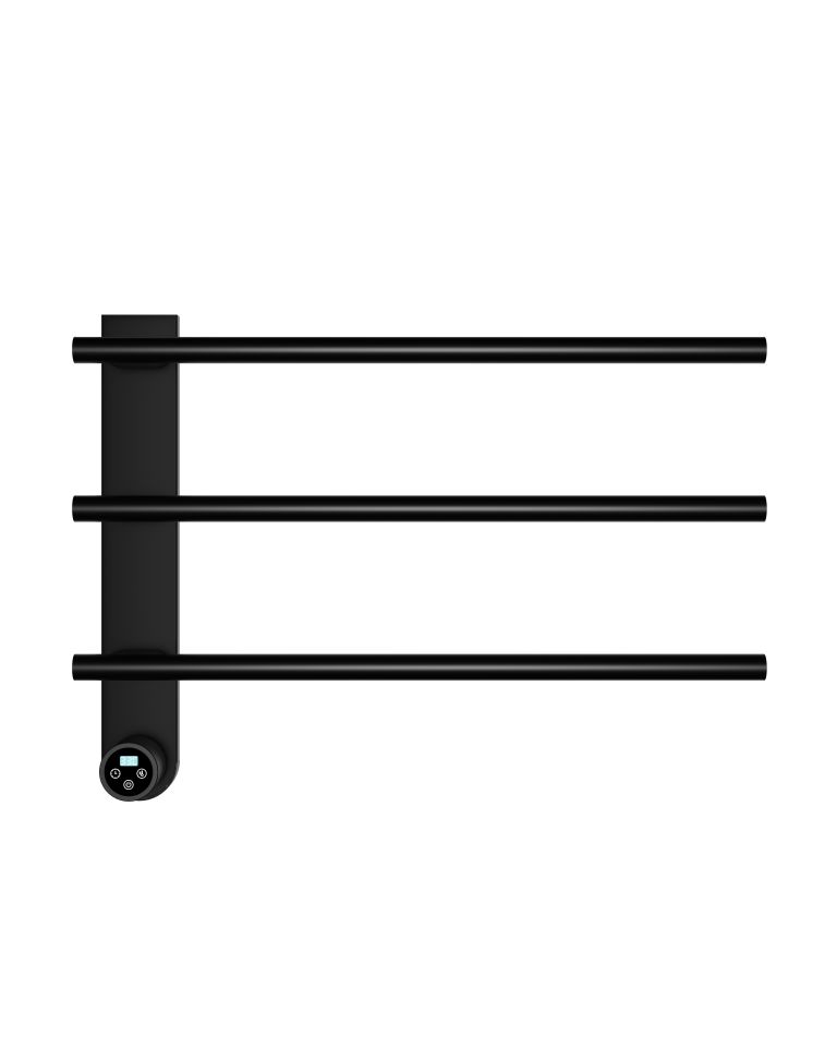 Полотенцесушитель электрический Aquame AQM3113MB с терморегулятором черный AQM3113MB