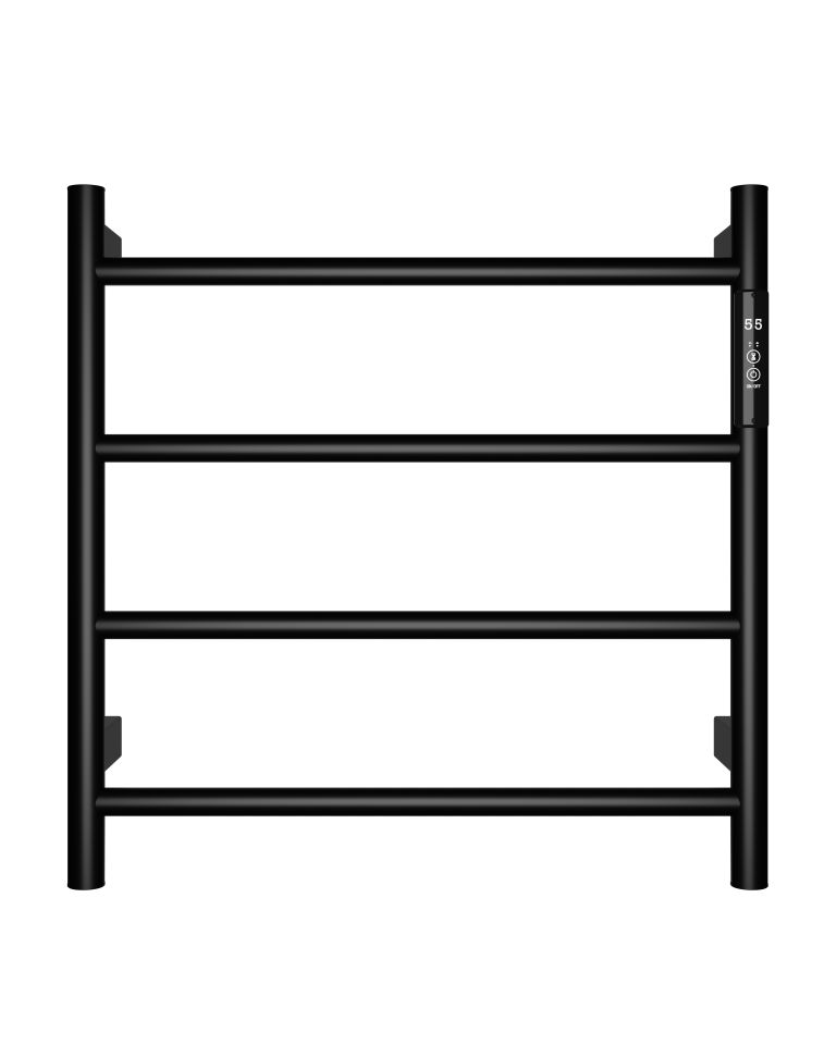 Полотенцесушитель электрический AQM 475474 с терморегулятором черный матовый AQM3124MB