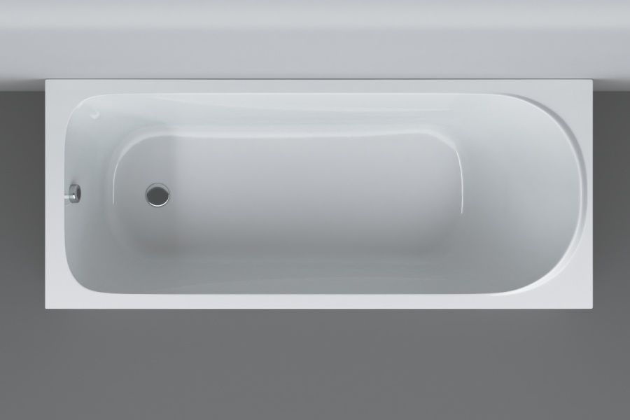 Комплект ванна акриловая AM.PM Sense 150х70 см с каркасом и сливом-переливом W75A-150-070W-KL