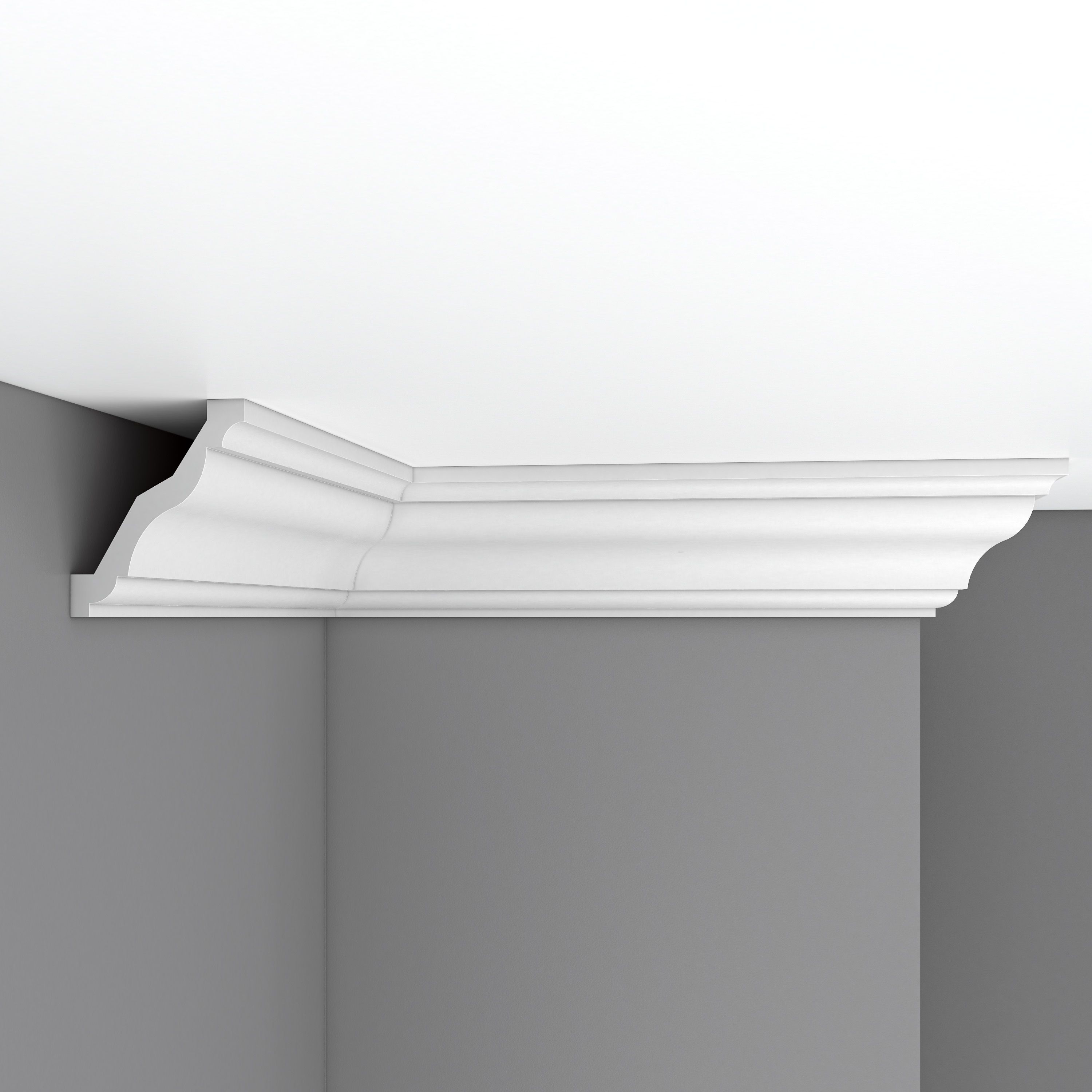 Плинтус потолочный гладкий DECOMASTER 96625F гибкий 95х80х2400 мм 96625F