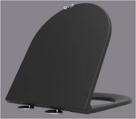 Сиденье для унитаза Aquame тонкое SoftClose Quick Release черный матовый AQM1206MB