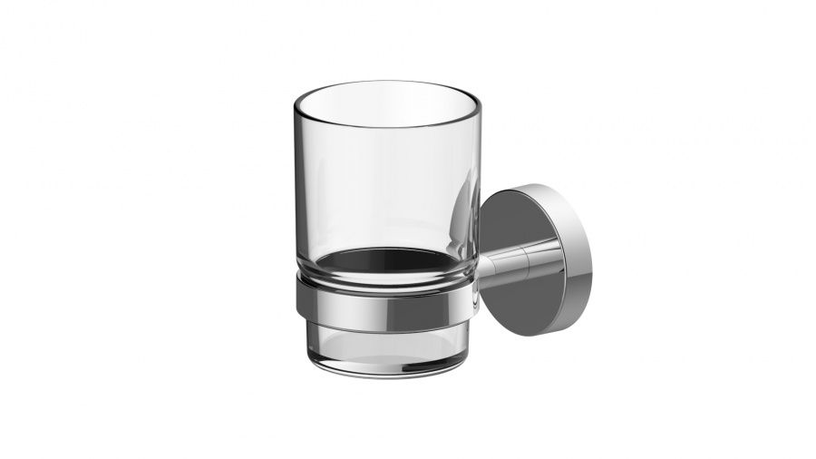 Стакан стеклянный с настенным держателем AM.PM Scandi Pro HASP34300