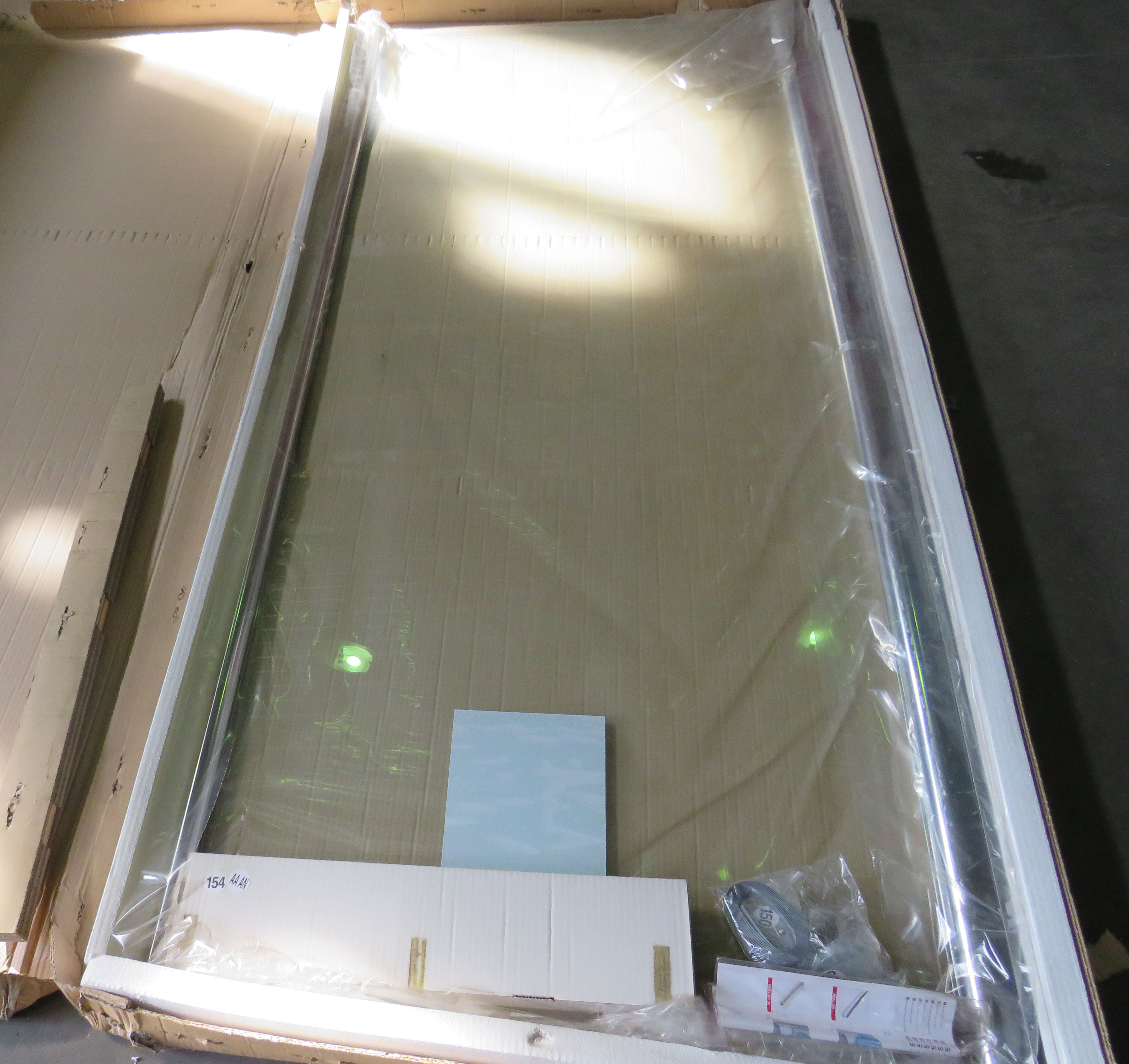 Шторка для душа Inda Stile 900 870х910 мм левая B0954 S AN 01