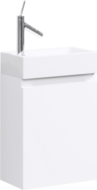Тумба под умывальник подвесная Aqwella Леон-МР 400х600х220 мм белый Ln-MP.01.04/W