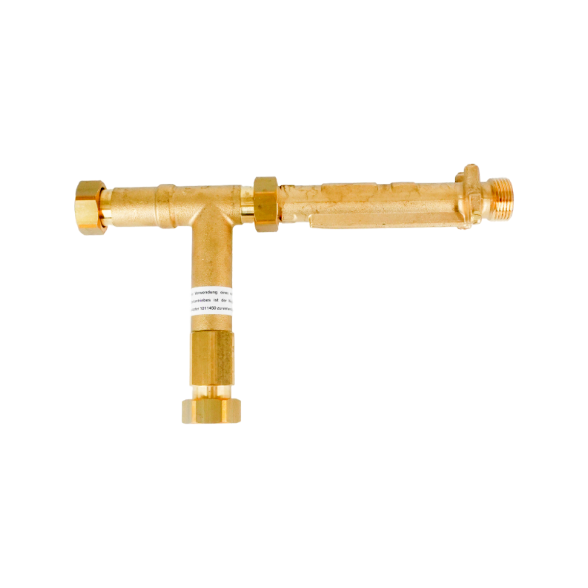 Тройник соединительный Oventrop с обратным колпачком и гильзой 1151080