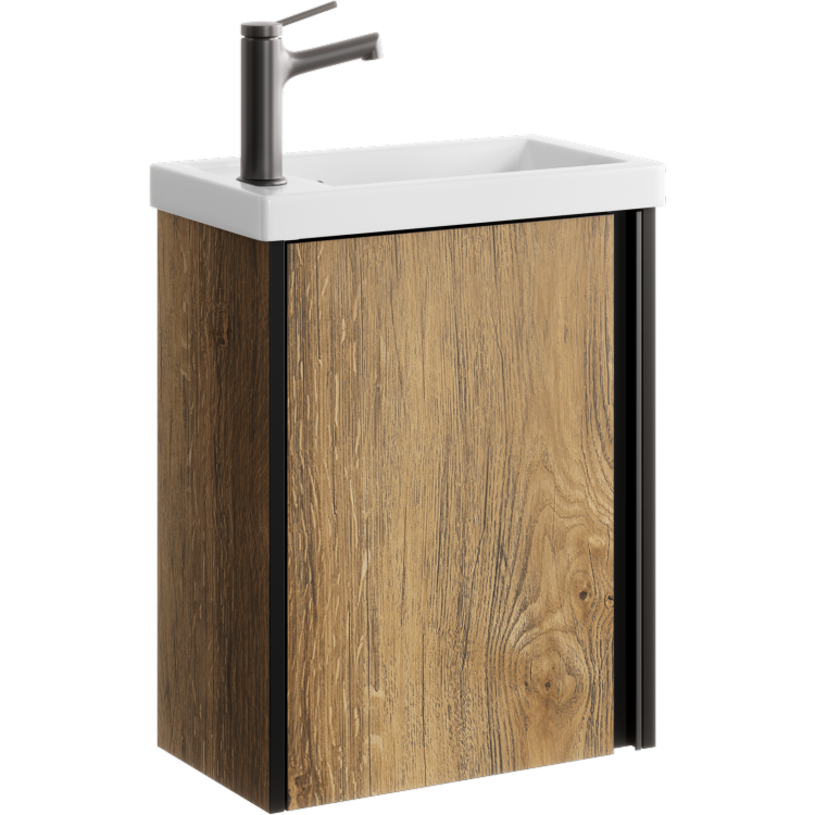 Тумба под умывальник AQUATON Urban 435х540х250 мм подвесная Дуб Балтийский URB0145DB