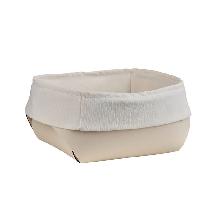 Корзина для хлеба ADJ 20x20x9 см панна котта/белый 0037.16/10