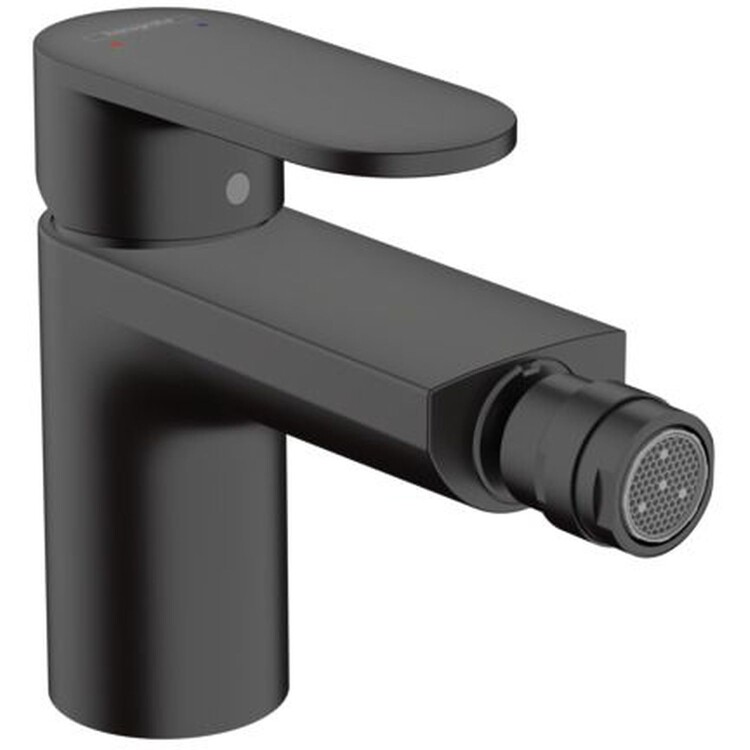 Смеситель для биде Hansgrohe Vernis Blend однорычажный со сливным гарнитуром матовый черный 71210670
