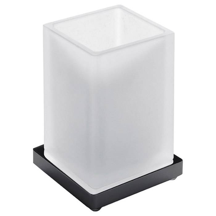 Стакан настольный Colombo Design Look черный матовый матовое стекло B1641.NM-VAN