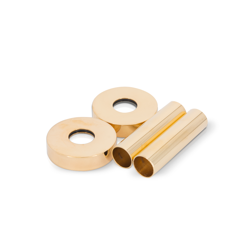 Маскировочный комплект SR Rubinetterie для труб с круглыми отражателями L 70 мм Ø 10-16 мм золото 0491-1000D070